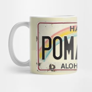 Pomaikai Vintage Hawaii License Plate Mug